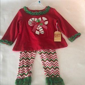 Adorable 24 mo Girl Christmas Set. New